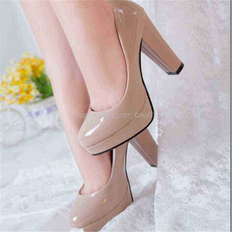 

Dress Shoes Women Pumps Shoes High Heels Women Pu Leather Shallow Slip-On Round Toe Wedding Party Derss Mujer Plus Size 34-42 New 111422H, Red
