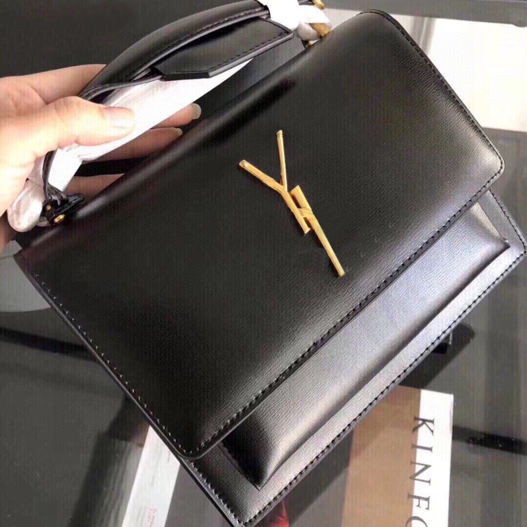 

Cosmetic Bags Cases Luxury Designer Crossbody Bags LOULOU Shaped Stitching Leather Ladies Metal Chain Shoulder Flap Crossbody Bag, #1 24cm