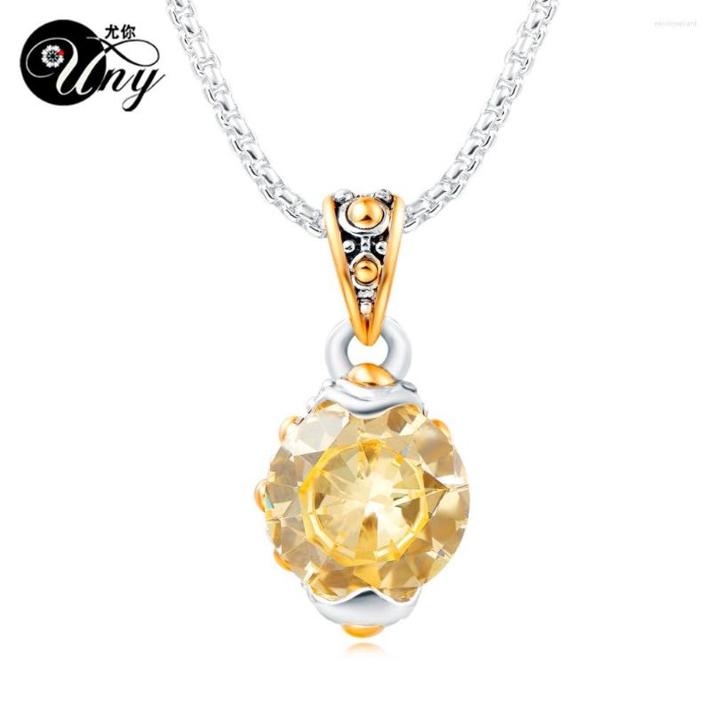 

Pendant Necklaces UNY Antique Jewelry Pendants Plated Necklace Woman Fashion Charms Luxury