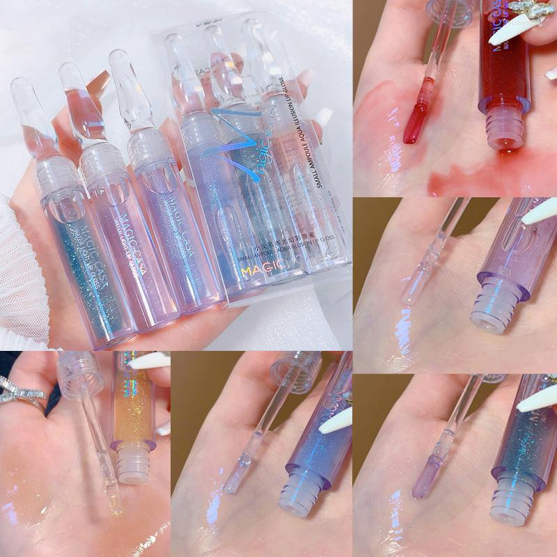 

Lip Gloss 3pcs Oil Moisturizer Glossy Chamomile Olives Natural Factor Jelly Lips Care Treatments TSLM1, 3pcs 02