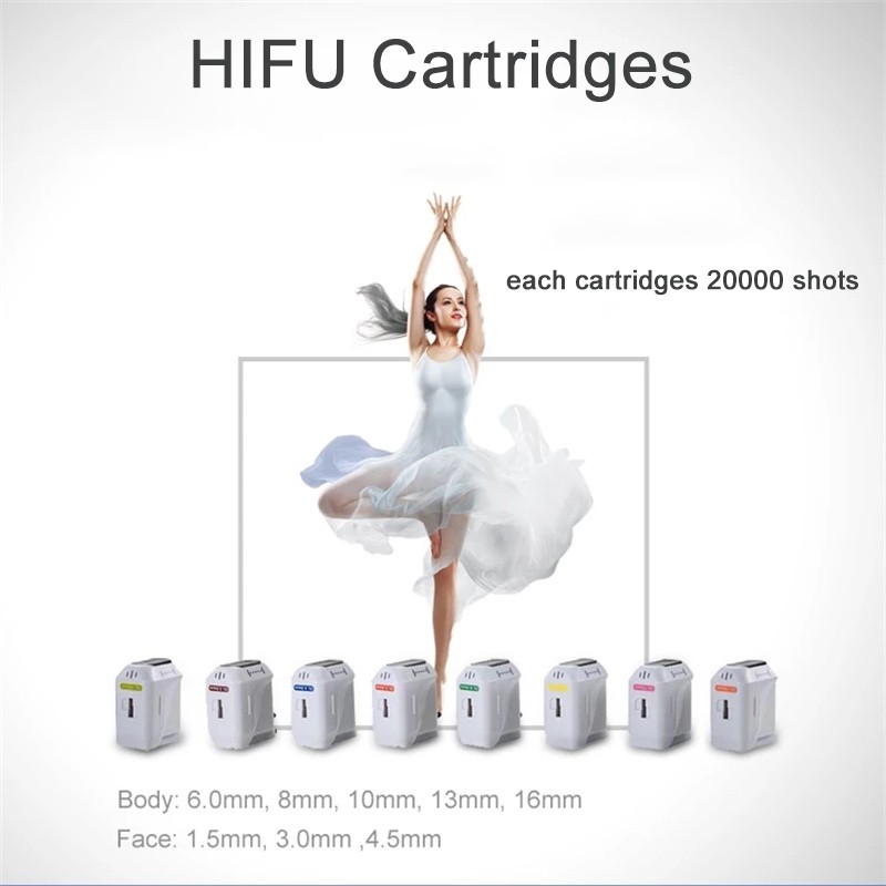 

4D HIFU Slimming Machine Cartridges 12 Lines 20000 Shots Replacement Consumables Parts For High Intensity Focused Ultrasound Wrinkle Removal Equipment Salon Use