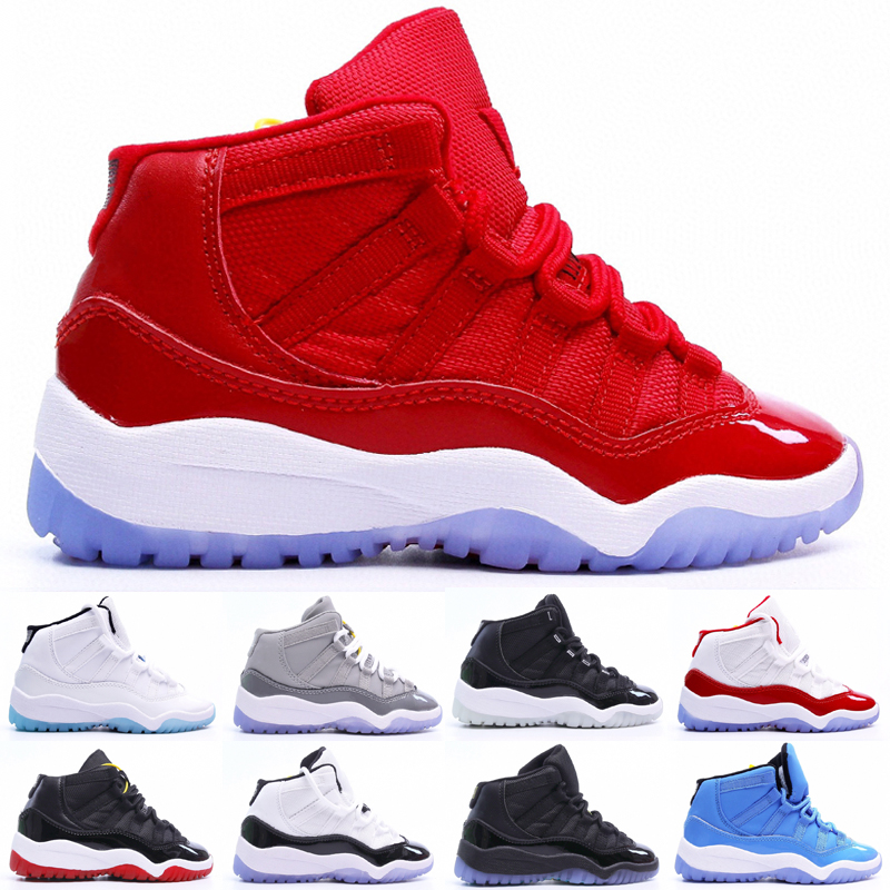 

Infant Cherry 11s Kids Basketball shoes 72-10 Cool Grey 25th Anniversary bred concord Big Boy Girl jumpman 11 Citrus Trainers Midnight Navy Sneakers size 8C-3Y, As photo 4