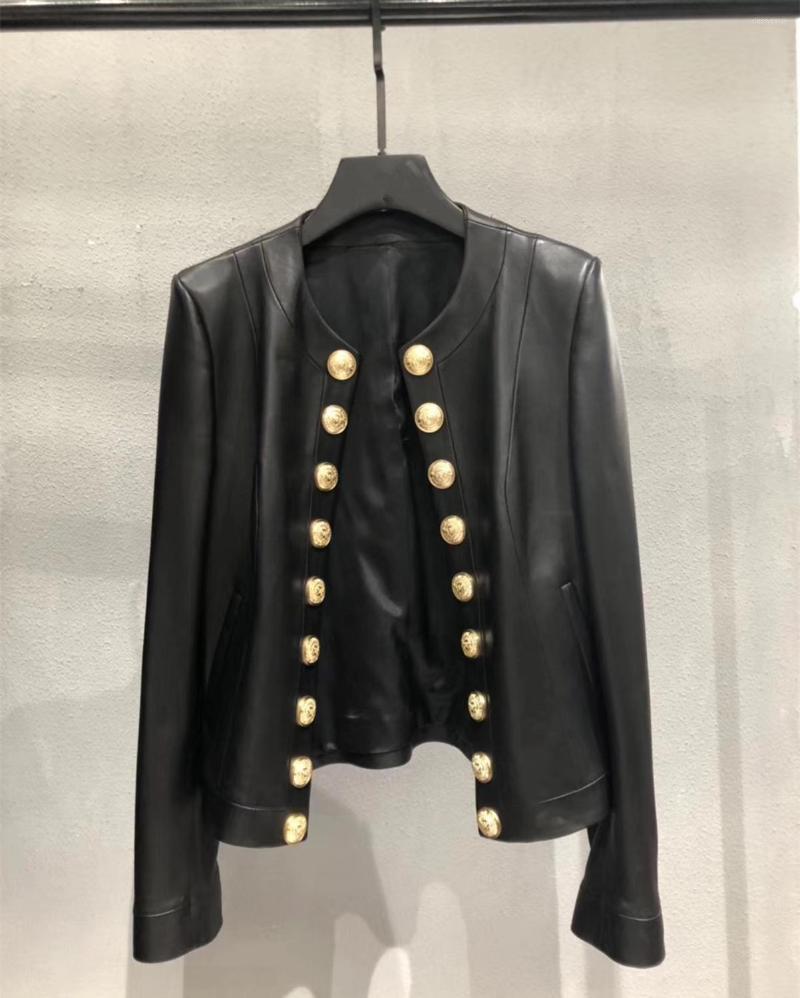 

Women' Leather Arrival Women' Sheepskin Short High Quality Real OL Coat A842, Picture 1