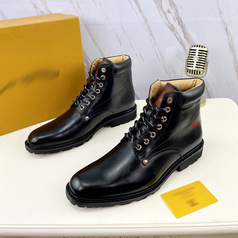 

Man Luxury Brand Shoes Designer Boots High Heels And Genuine Leather Outdoors fashion mens boot by shoe -G090, Picture color