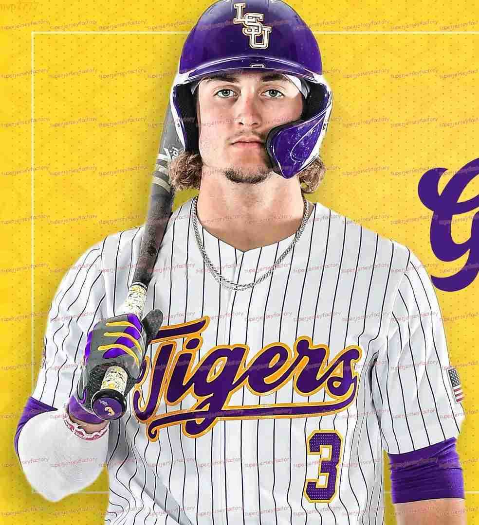 

Mvp7777 Cuatom NCAA LSU Tigers Baseball Jersey Alex Bregman Brayden Jobert Devin Fontenot Zack Mathis Dylan Crews Tre Morgan DJ LeMahieu Kevin, 2020 white pinstripe