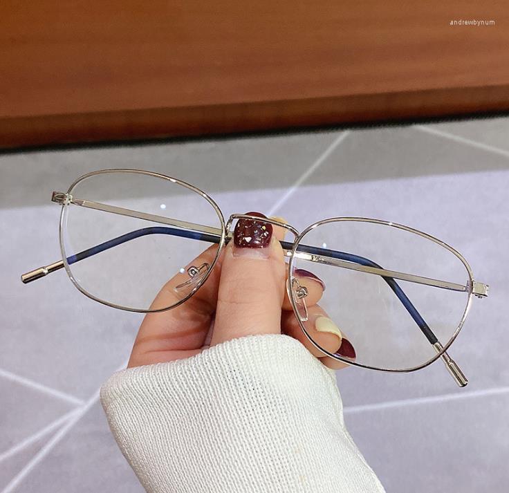 

Sunglasses Classic Gold Frame Clear Glasses Oval Shape Women Men Male Female Optical Women's Oculos