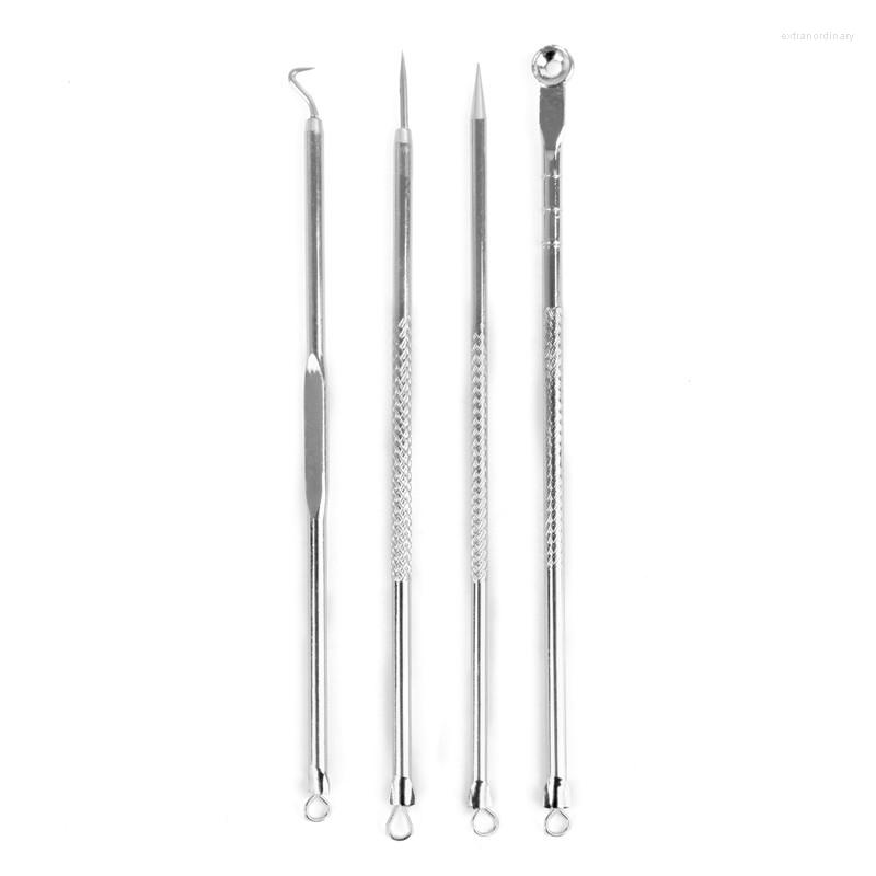 

Makeup Brushes 4pcs/set Sliver Gold Stainless Steel Acne Removal Needles Pimple Blackhead Remover Tools Spoon Face Skin Care Clean