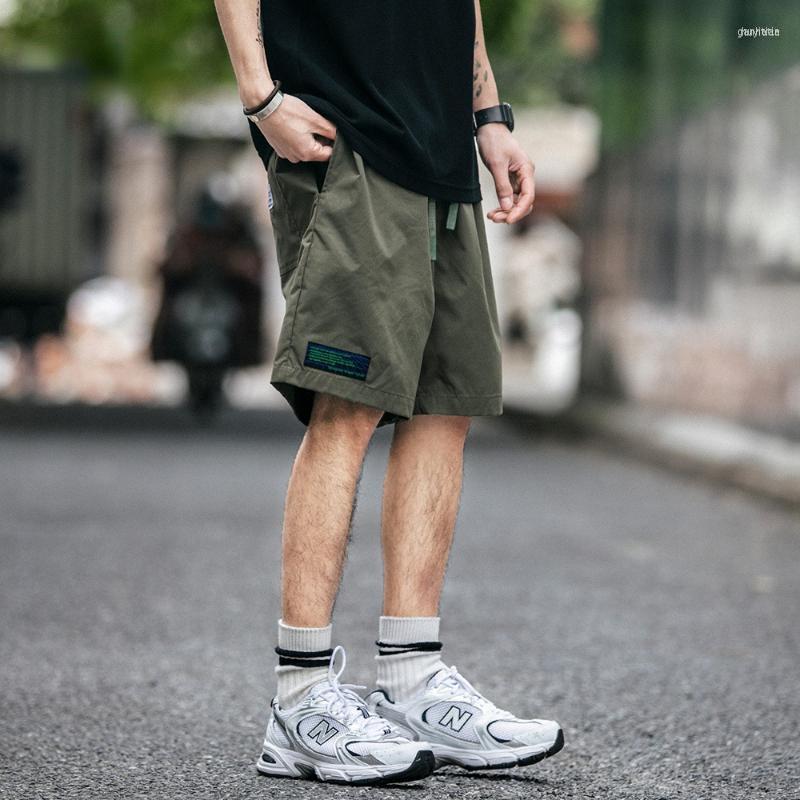 

Men's Shorts Men's Summer Streetwear Running Quick Dry Breathable Japanese Harajuku Loose Casual Cargo 22SS Thin Sweatpants, Army green
