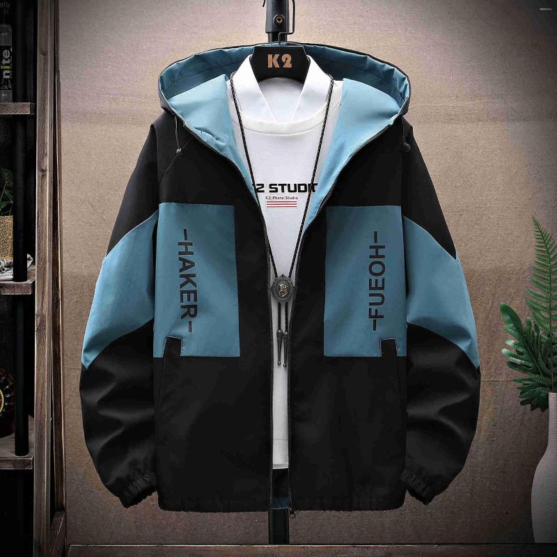 

Men's Jackets Spring Men's Hooded 2023 Youth Korea Fashion Slim Casual Coat Male Clothing Outwear Top Autumn Thin Drop, Black beige
