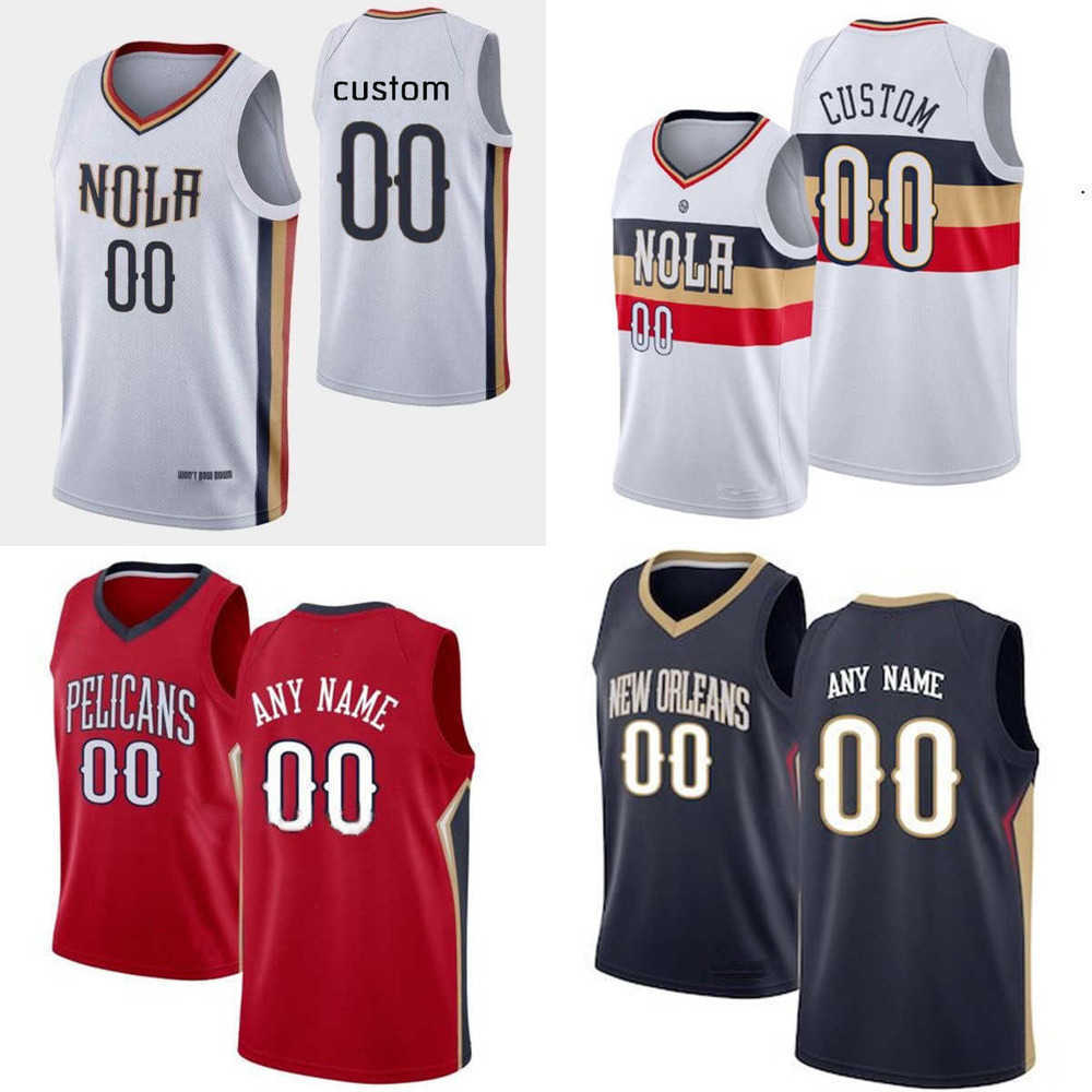 

Basketball Jersey Men Women Youth New Orleans''Pelicans''Custom 32 E.J. Liddell 41 Garrett Temple CJ 3 McCollum Brandon 14 Ingram Zion 1 Williamson, Color