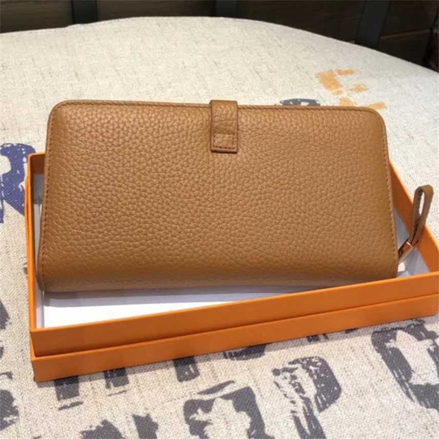 

Handbag long buckle new women's handbag personalized wallet leather 30% off Wallet, Red