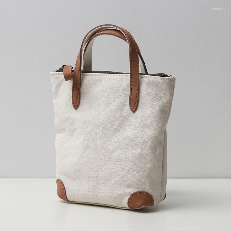 

Evening Bags Cotton Canvas Mini Female Bag Japan Style Solid Color Zip Mobile Phone Storage Shoulder Women Handbag Original Messenger, Dark grey