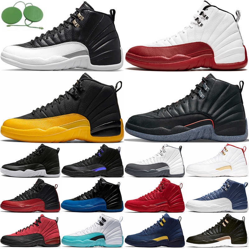 

jumpman 12 12s Playoffs University Gold basketball shoes Reverse Flu Game Utility Indigo Dark Concord FIBA International Flight Royalty, Box