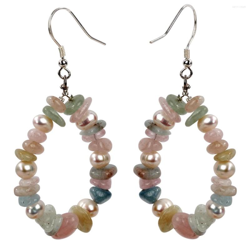 

Dangle Earrings Yacq Tourmaline Pearl 925 Sterling Silver Drop Handmade Custom Jewelry Gifts For Women Mom Wife Mother's Day