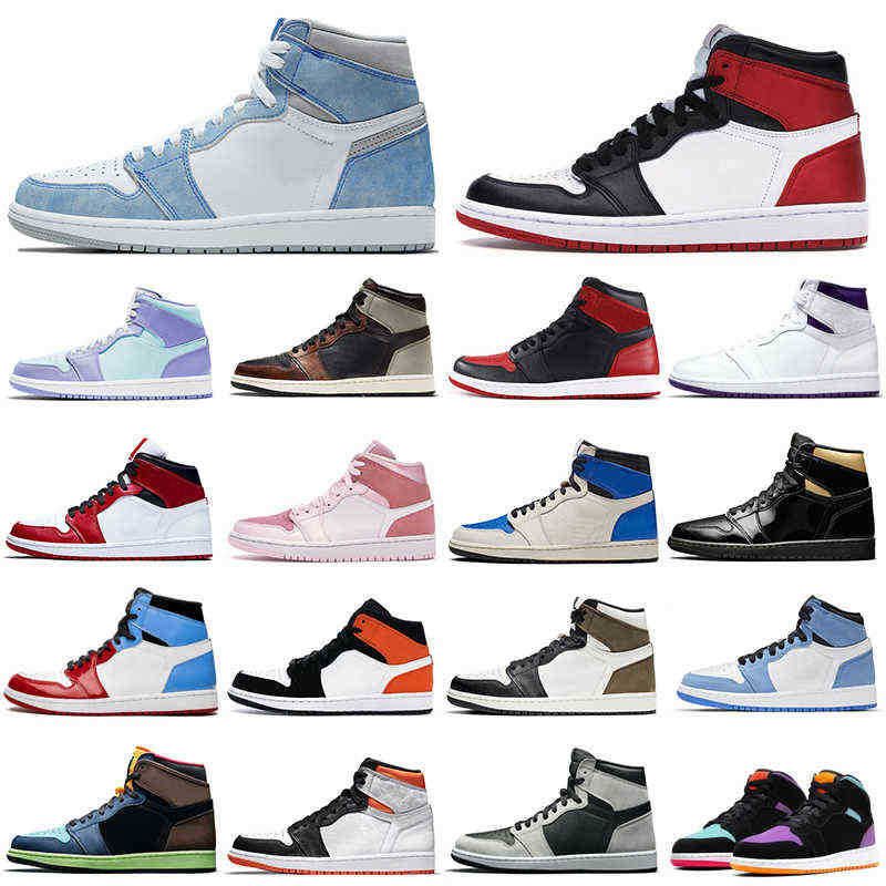 

Newest 1s Men Basketball Shoes 1 University Blue Obsidian Shadow Light Smoke Grey Women Mens Trainers Sports Sneakers Wholesale Jordon Jorde, 1s shattered backboard away