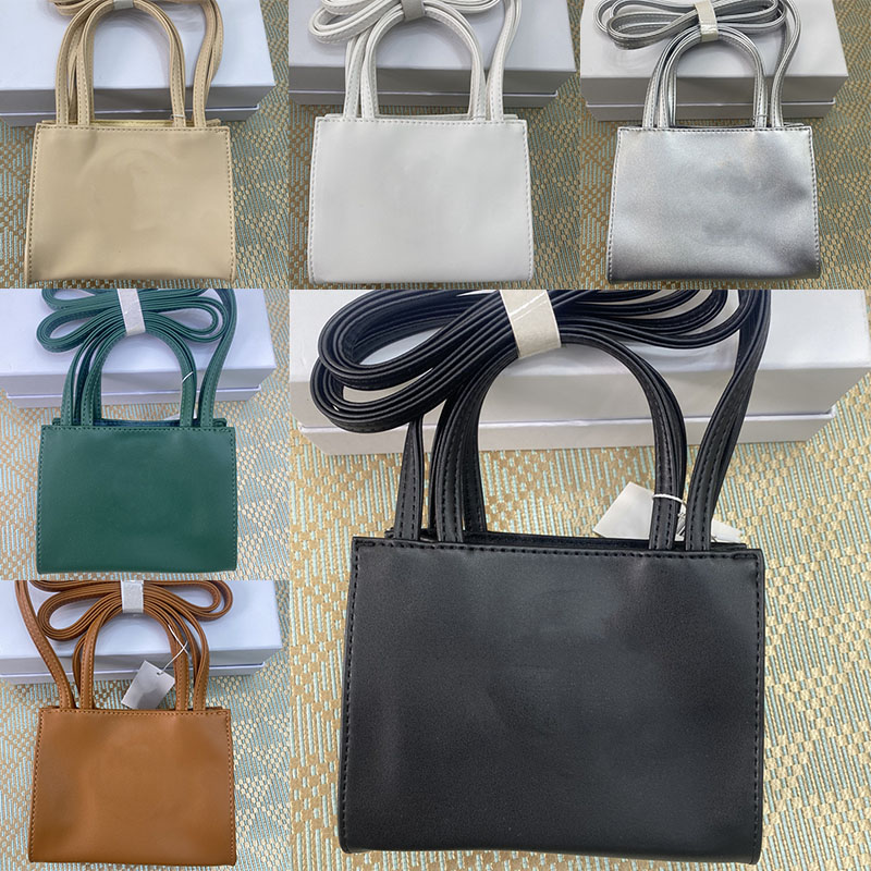 

Top Quality Telfars Bag Womens Evening Purse Totes Handbags Fashion Mini Style Luxury Soft Leather Tote Bags, White