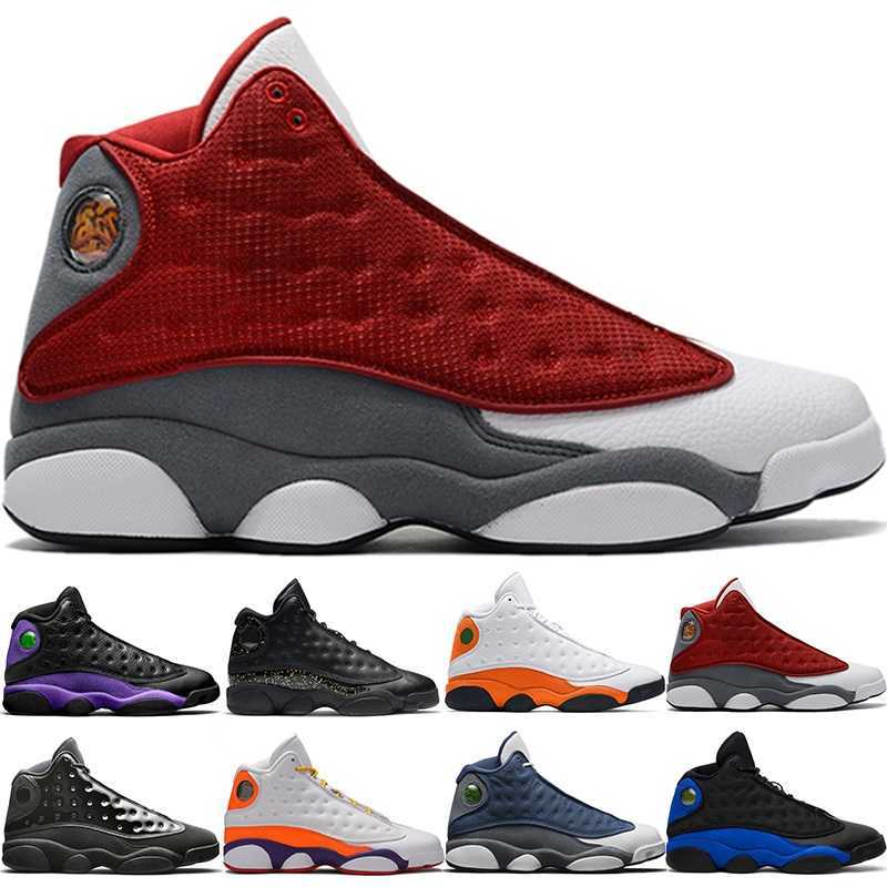 

13 13s Basketball Shoes For Men Red Flint Hyper Royal Gold Glitter Court Purple Reverse Bred Mens Trainers Sneaker Size 7-13, Box