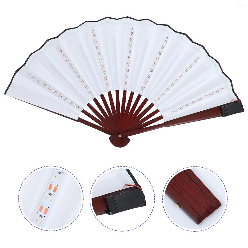 

Home Decor 1pc Large Ship Hand Fan Glowing LED Light Dance Club For Performance