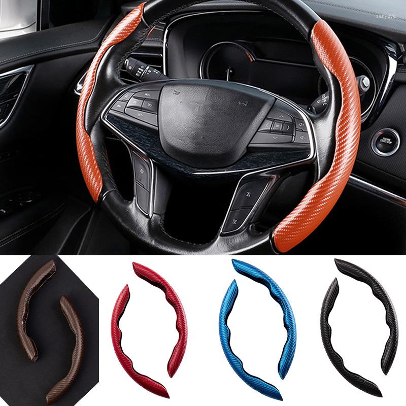 

Steering Wheel Covers Universal Carbon Fiber Pattern Cover Car Interior Products Anti-skid Ultra-thin