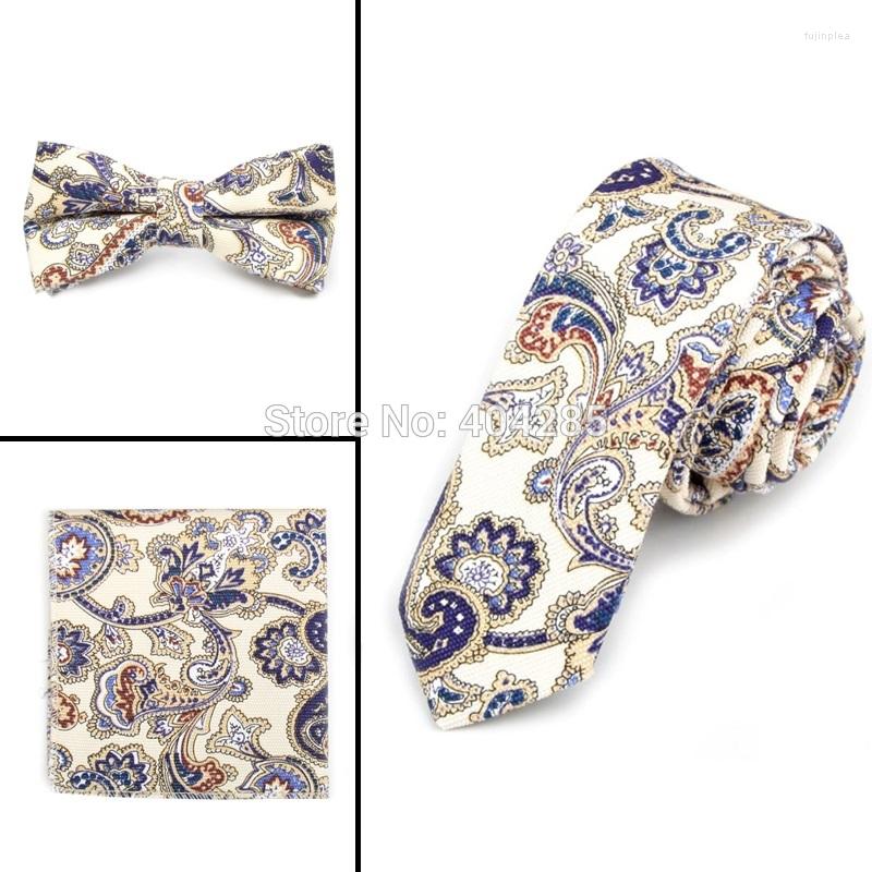 

Bow Ties HOOYI 2022 Neck Tie Set Men's Necktie Bowtie Pocket Square Handkerchief