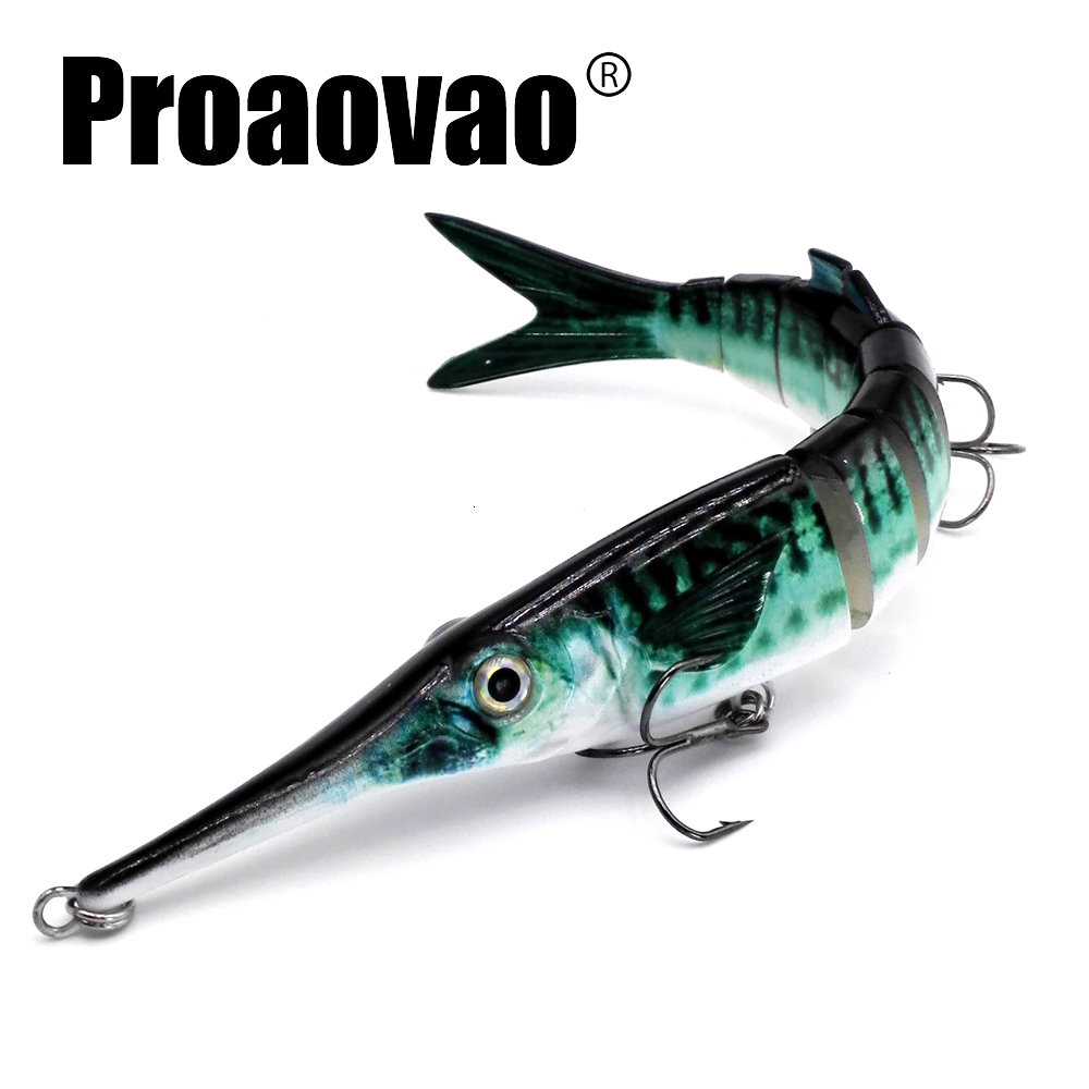 

Baits Lures 25cm 52g Sinking Wobblers Pike Fishing Hard 8-Segments Jointed Bait Artificial Crankbait Swimbait 221111