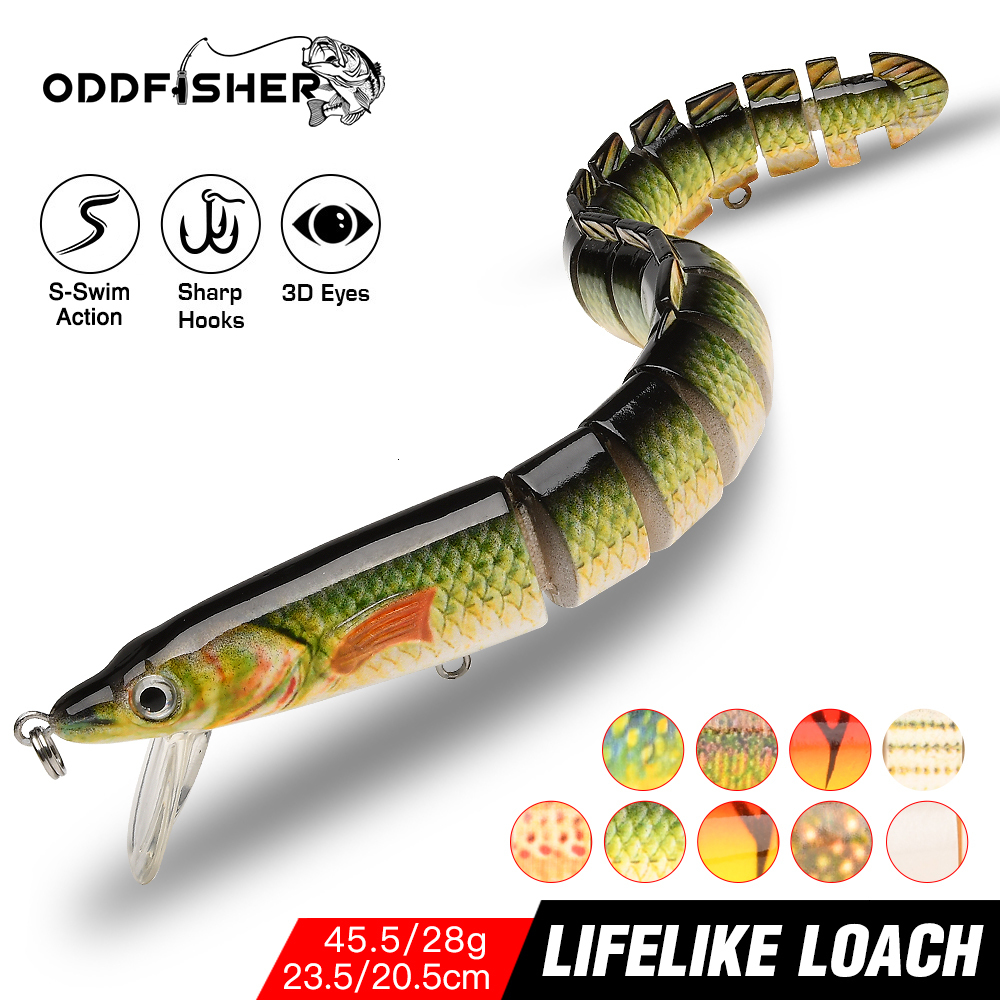 

Baits Lures Fishing Mulit Jointed Lure Eel 13 15 Segments Sinking Wobblers For Pike Perch Swimbait Crankbait Trout Fish Hard Bait Tackle 221111