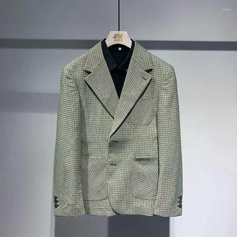 

Men's Jackets R09146 Fashion Men's Coats & 2022 Runway Luxury European Design Party Style Clothing, Picture shown