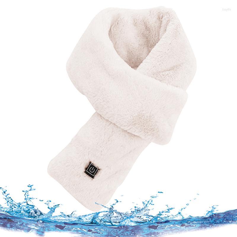 

Bandanas Electric Heating Scarf USB Rechargeable Women Winter Neckerchief Plush Collar Scarves Shawl Neck Warmer