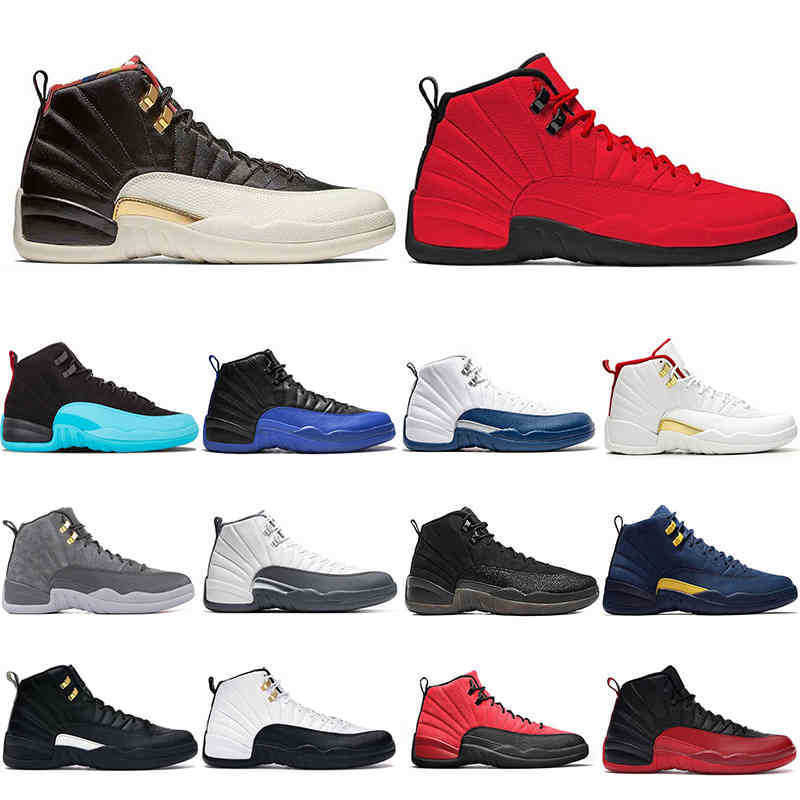 

2022 men basketball shoes jumpman 12 Flu Game 12s University Gold Taxi FIBA CNY Michigan Blue Stone Dark Concord mens trainers outdoor, Playoff