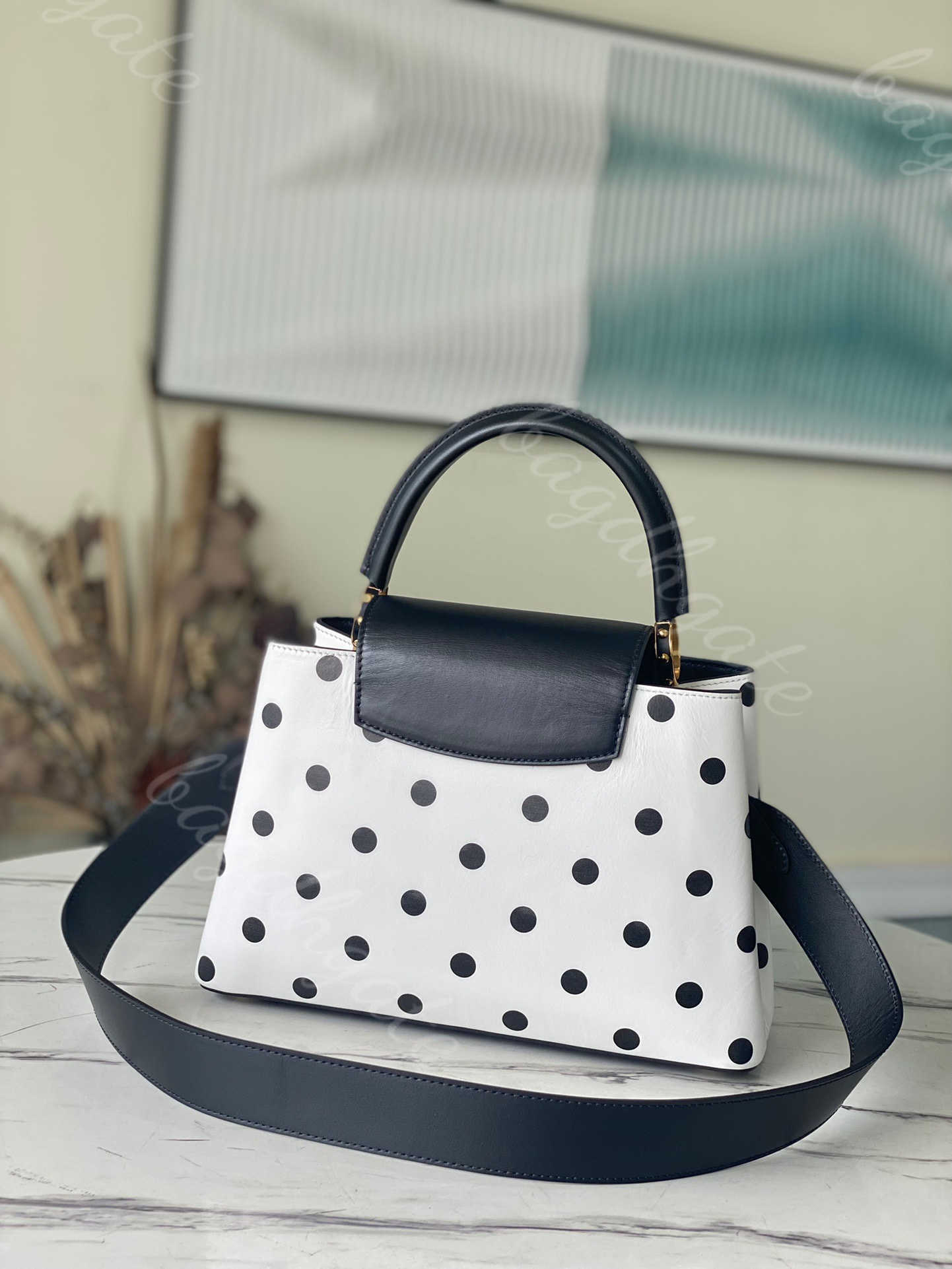 

Luxurys Lvity Designers Bag High Quality Handbags Purses Woman Fashion Classic Capucines MM Shoulder Crossbody, Justbox