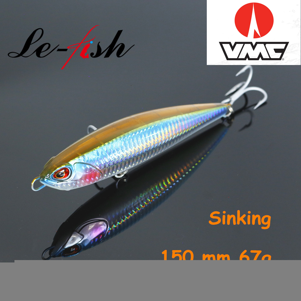 

Baits Lures Le Fish 150MM 67G Sinking Pencil Fishing Wobbler Stickbait Artificial Hard Bait for Sea Tuna Lure 221111