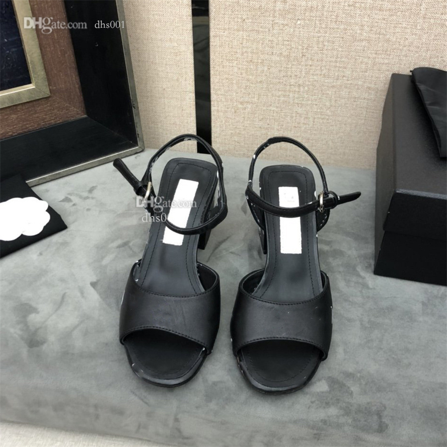 

High Quality Designer Sandals For Women Leather Channel Classic Heel Slippers luxury Woman slides CCity Plate-forme dgsgv