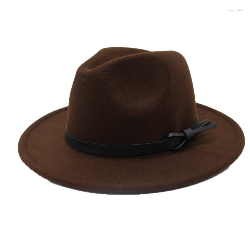 

Berets OZyc 2022 Fashion Men Fedoras Women's Jazz Hat Summer Spring Black Woolen Cap Outdoor Casual