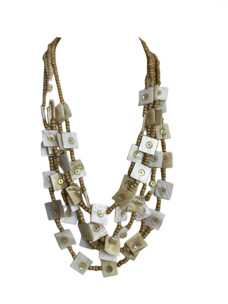 

Pendant Necklaces 2022 Fashion Yellow Stone Beads Natural Shell Necklace Simple Handmade Round Ladies Jewelry Gift 19-23inches