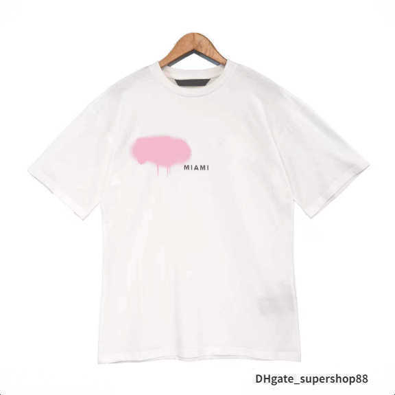 

22s Men's T shirts t Shirt Palms Palmangel City Designer Limited Inkjet Graffiti Letter Printing Men's Women's Sailboat Short-sleeved Casual Clothing 11, Not sell