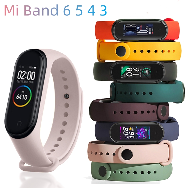 

Strap for Xiaomi Mi Band 6 5 4 3 Bracelet Mi-Band 5 4 Silicone Sport Watchband for Wristband 6 3 Replacement