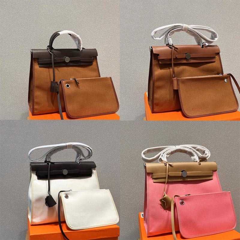 

Luxurys handbags Totes Designer Vintage High Capacity Tote Bag Women Canvas Handbags Leather Shoulder Bags Purse Lady Shopping Handbags 220920, Pink