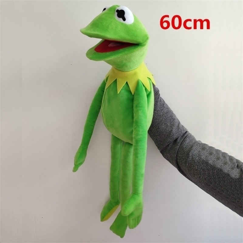 

Plush Dolls 60cm 23.6inch The Muppets KERMIT FROG Stuffed animals Hand puppet Baby Boy Toys for Children Birthday Gift 221111, Multicolor