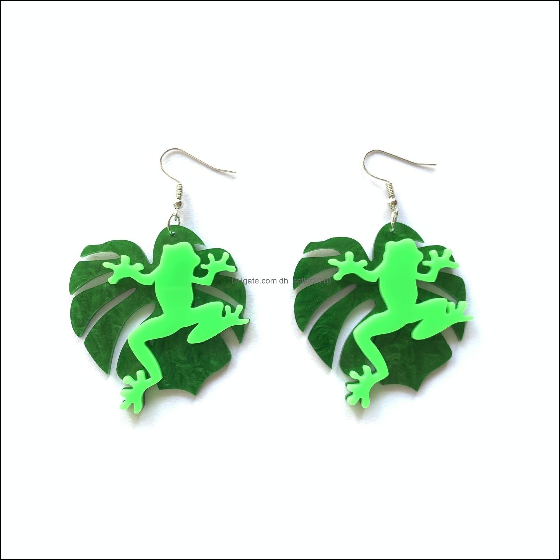 

Dangle Chandelier Vintage Magic Frog Prince Acrylic Dangle Earrings For Women Harajuku Witch Hat Drop Fashion Jewelry Accessories Dhvqe