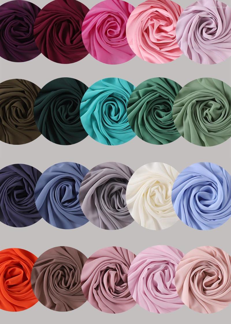 

Scarves Women Big Square Chiffon Plain BAWAL Shawls Scarf Solider