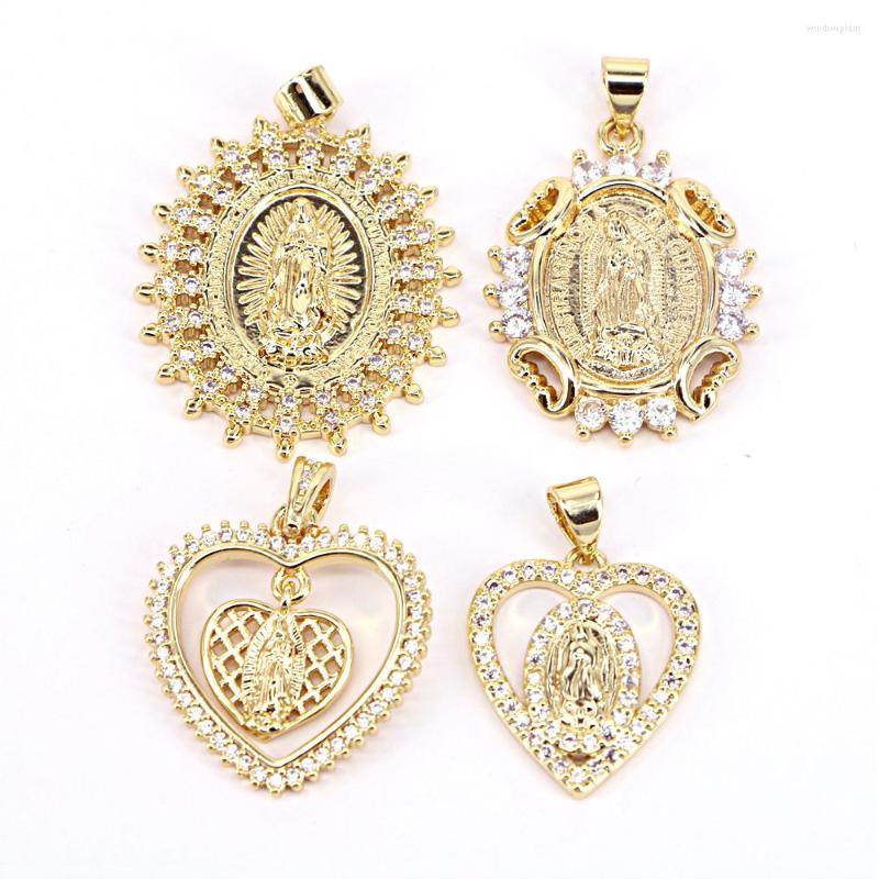 

Pendant Necklaces 5PCS Religious Virgin Mary Charm For Jewelry Making Classic Pendants Necklace Accessories DIY Earrings Bracelet