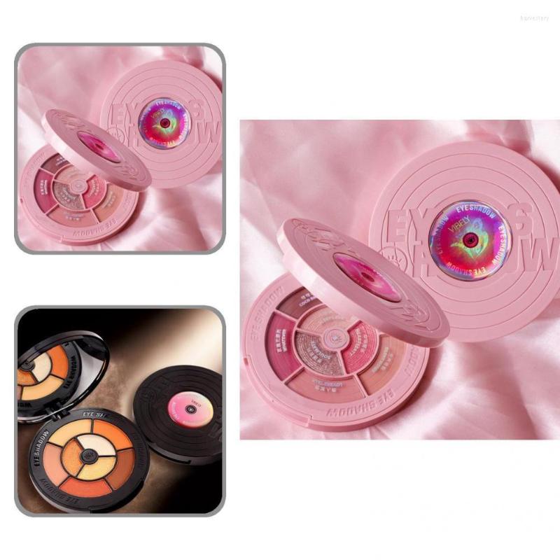 

Eye Shadow 12g Cosmetic Eyeshadow Palette Functional Retro Record Disc Polarized Sequins Makeup Safe