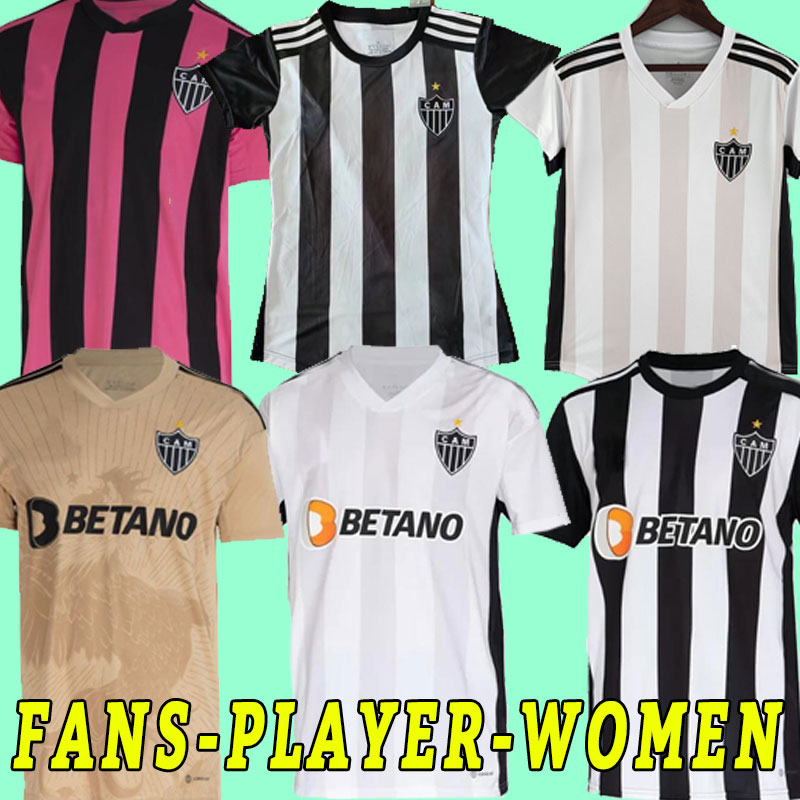 

22/23 Atletico Mineiro Home soccer jerseys 2022 VARGAS M.ZARACHO SASHA ELIAS 113 special edition Shirt Away white KENO MARQUINHOS GUGA 3rd Football uniform third, Home women