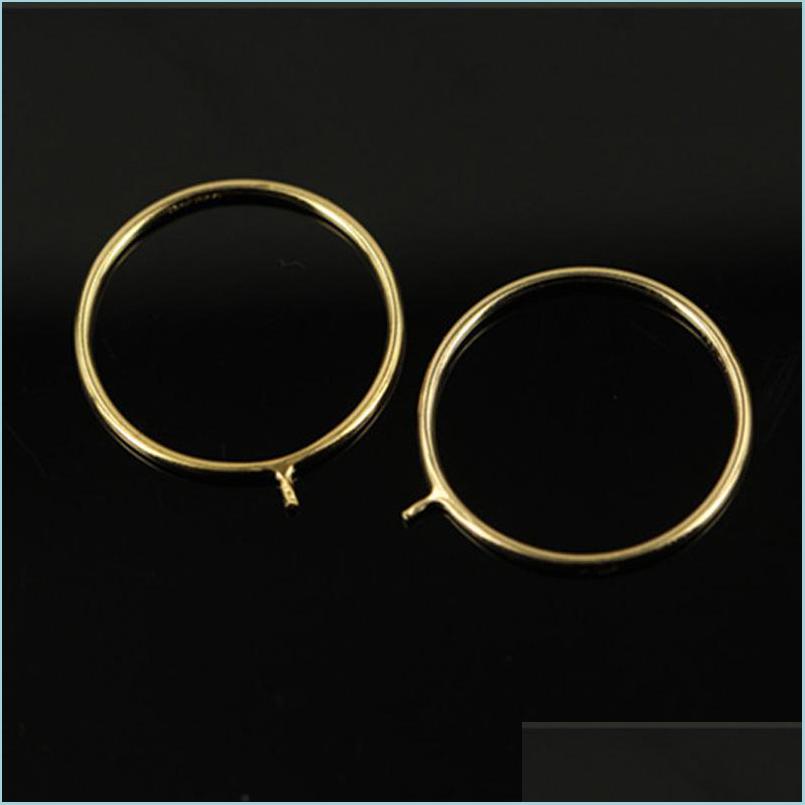 

Jewelry Settings 14K Gold Pearl Ring Settings For Women Girl Diy Accessories Fashion Jewelry Wedding Rings Christmas Gift 1Pcs/Lot D Dhbvc