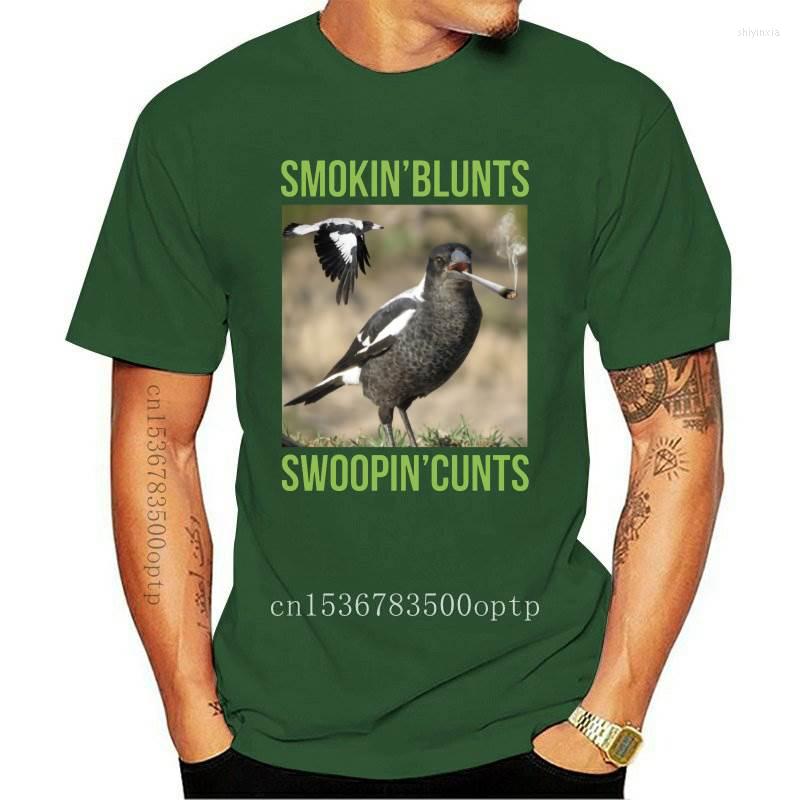 

Men's T Shirts Smokin' Blunts Swoopin' Cunts Shirt, Yellow