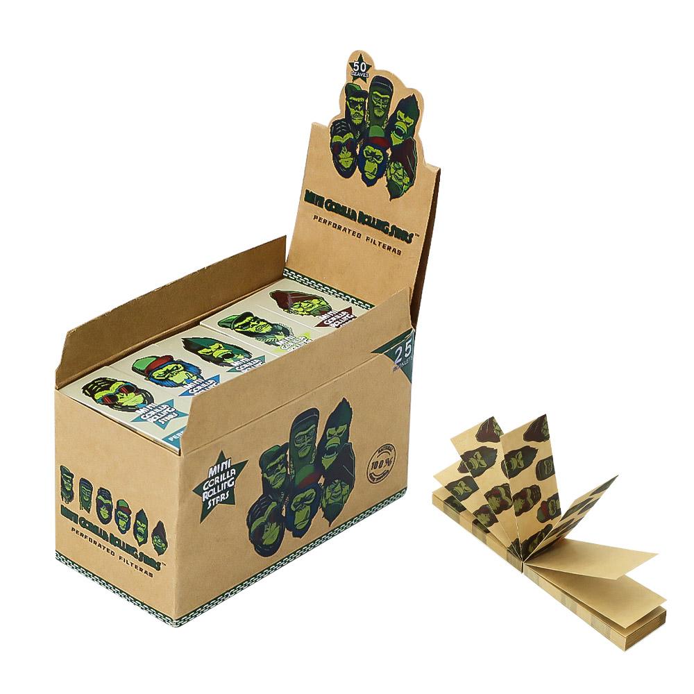 

Tips Gorilla Rolling Star 50 Booklet 46 x 18mm per Box Brown Natural Perforated Smoking Paper Filter Tip Rolling