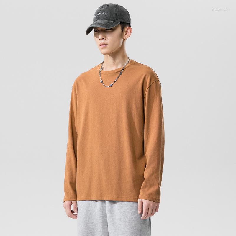 

Men's T Shirts Solid Long Sleeves Cotton T-Shirt Lovers Summer Top Multicolorbottomed Youth Couple Lover Casual Cloth, Black