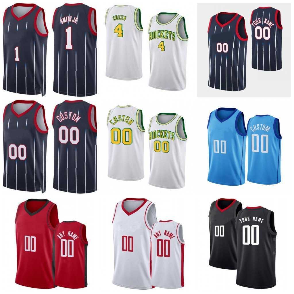 

4 Jalen Green Custom Basketball Jerseys Houstons Jabari Smith Jr Rocket Jersey 17 Tari Eason James 13 Harden TyTy 3 Kevin Porter Eric Gordon Alperen Sengun 22 23 Jersey, As