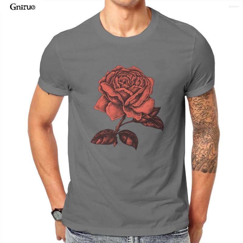 

Men's T Shirts Wholesale Sad Red Rose Falling Printing Fashion Tops Comfort Mens Clothes 124825, Blue