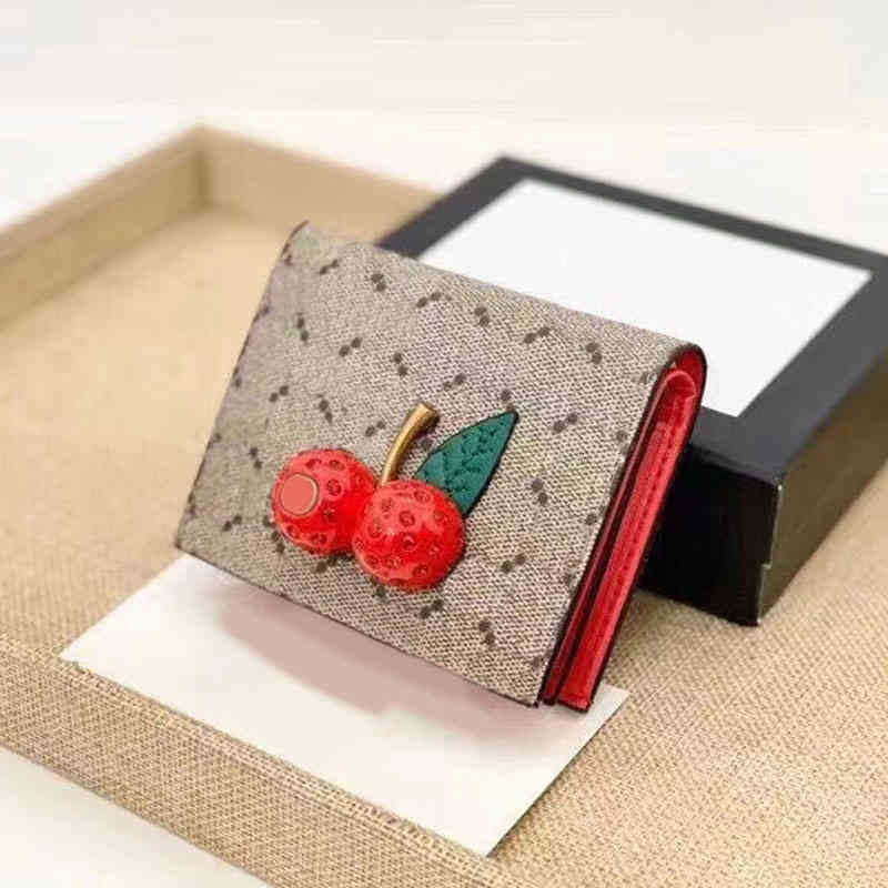 

Designer wallets Classic Print Designer herry Wallet Unisex Cowhide Purse Leather Luxury Designer Brand Purses Wristlets Card Holder 220829/0920, Brown--style 1